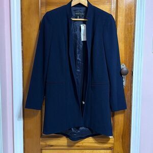 Peace of Cloth Navy Blue Oprah Cardigan Style Blazer Women’s US 2